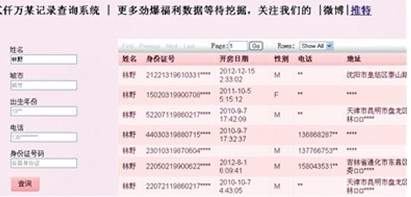 2000萬男女開房信息曝光 隱私泄露引騷動（圖）